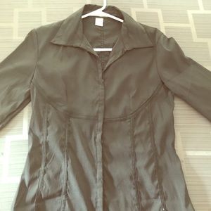 Black button up blouse